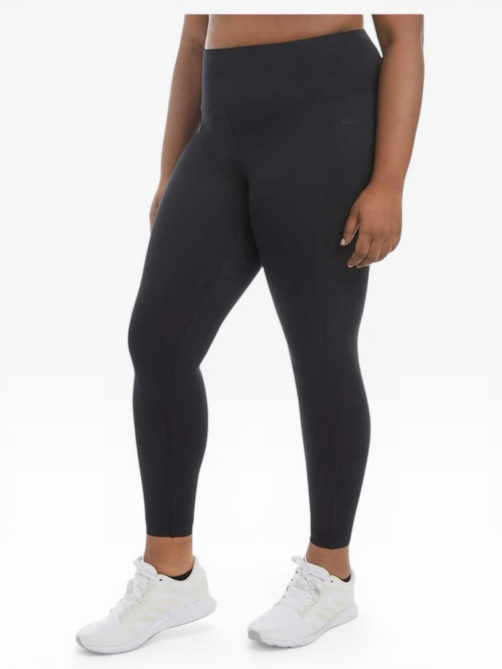 Danskin High Rise 7/8 Leggings Women 3X NWT Black Salt